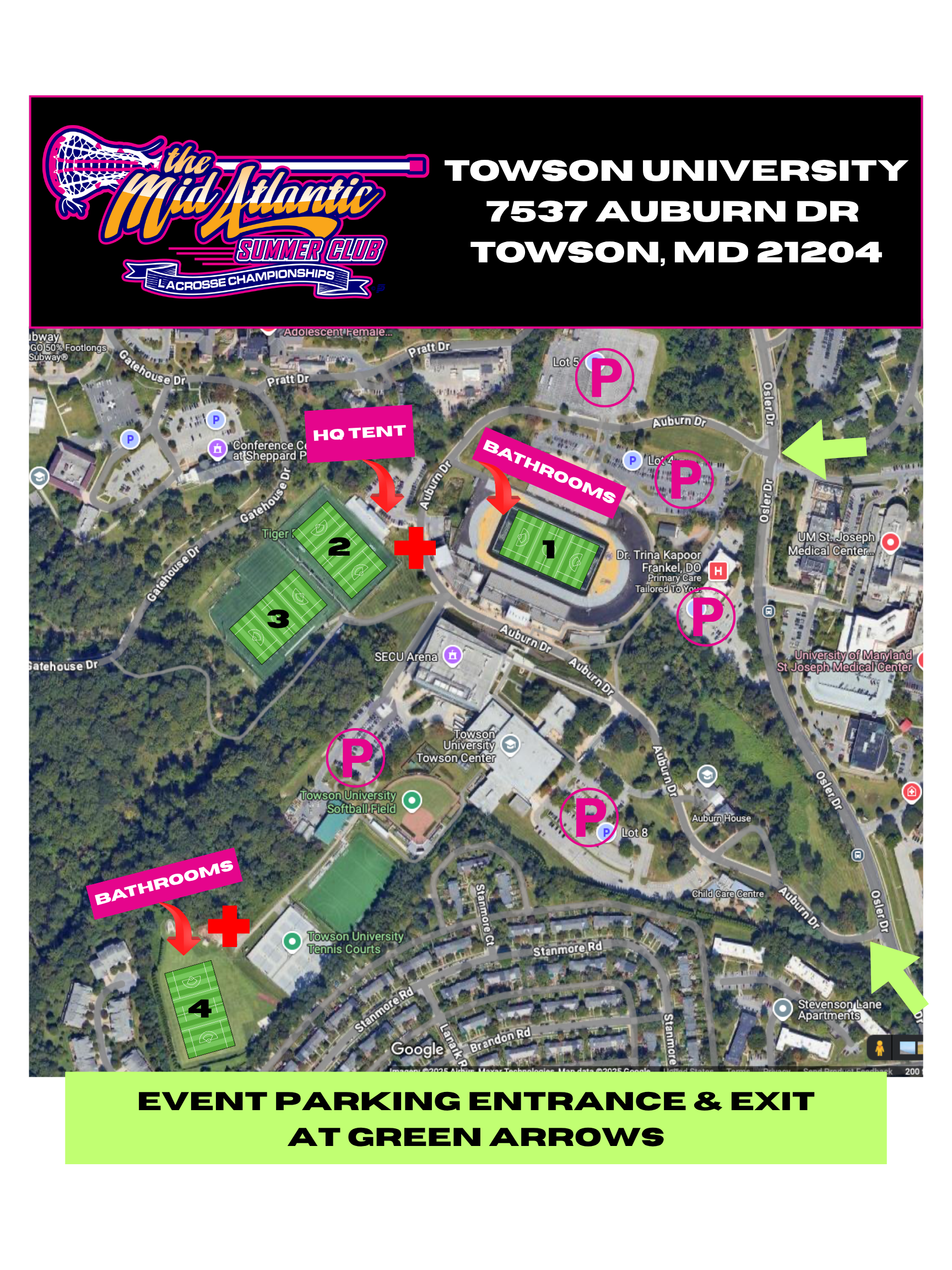 MidAtlantic Summer Robinson Sports Towson University 7537 Auburn Dr Towson MD 21204 2 